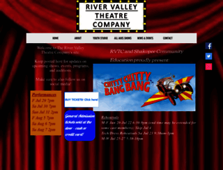 rivervalleytheatrecompany.com screenshot