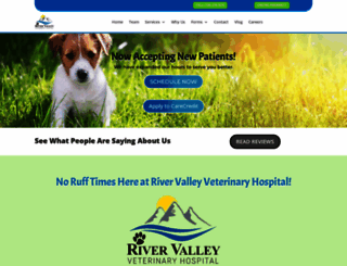 rivervalleyveterinaryhospital.com screenshot