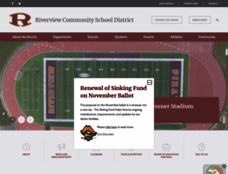 riverviewschools.com screenshot