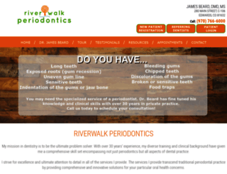 riverwalkperiodontics.com screenshot