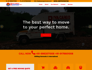 riyacargomovers.com screenshot
