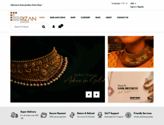 rizanjewellery.com screenshot