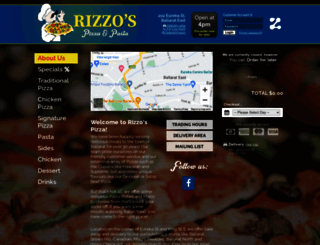 rizzopizza.com.au screenshot