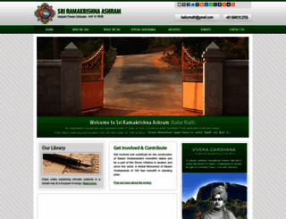 rkashrambailurmath.org screenshot