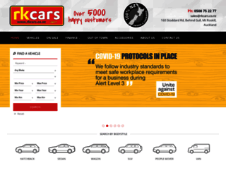 rkcars.co.nz screenshot