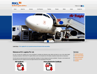 rklogistics.in screenshot