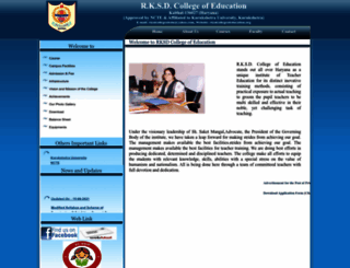 rksdcollegeofeducation.org screenshot