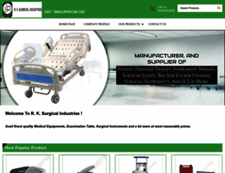 rksurgicalindustries.com screenshot