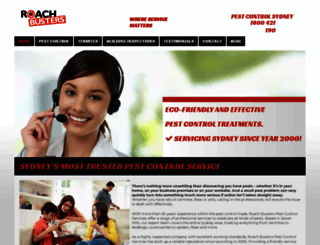roachbusters.com.au screenshot