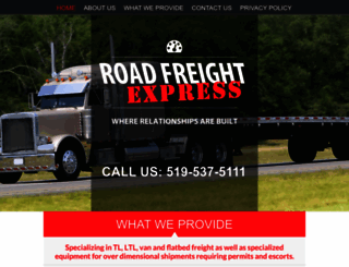 roadfreight.ca screenshot