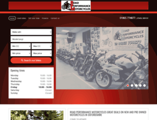 roadperformancemotorcycles.co.uk screenshot