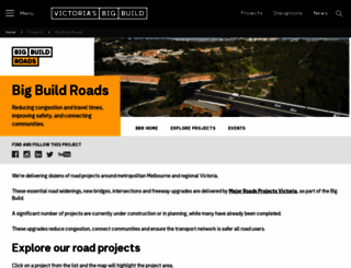 roadprojects.vic.gov.au screenshot
