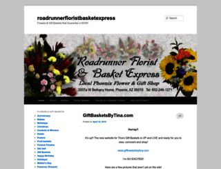 roadrunnerfloristbasketexpress.wordpress.com screenshot