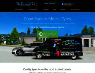 roadrunnermobiletyres.com.au screenshot