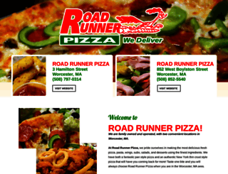 roadrunnerpizza-worcester.com screenshot