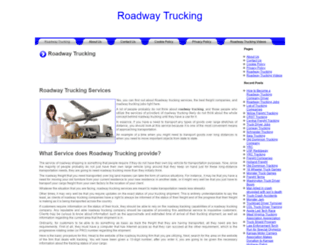 roadwaytrucking.org screenshot