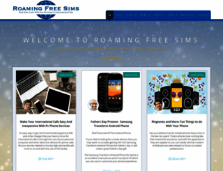roamingfreesims.com screenshot