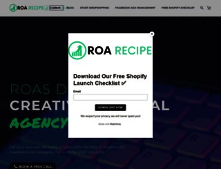 roarecipe.com screenshot