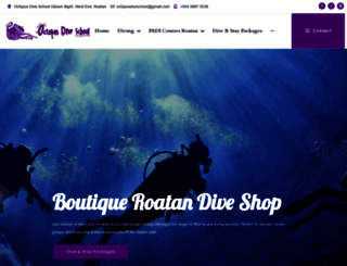 roatan-octopusdiveschool.com screenshot