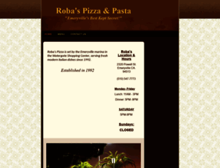 robaspizza.com screenshot