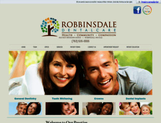 robbinsdaledentalcare.com screenshot