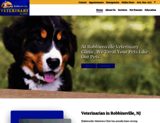 robbinsvillevetclinic.com screenshot