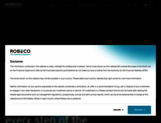 robeco.com screenshot