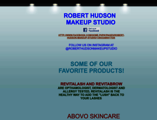 roberthudson-makeup.com screenshot