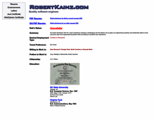 robertkainz.com screenshot