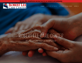 robertleecarecenter.com screenshot