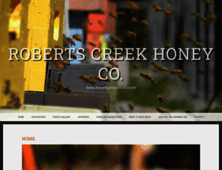 robertscreekhoney.com screenshot