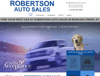 robertsonautosalesky.com screenshot