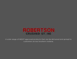 robertsoncrushedstone.com screenshot