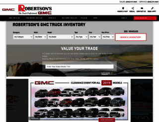 robertsonsgmc.com screenshot