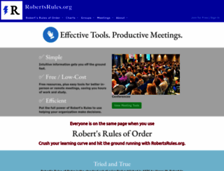 robertsrules.org screenshot