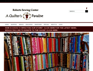 robertssewingcenter.com screenshot
