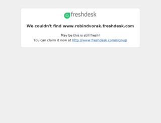 robindvorak.freshdesk.com screenshot