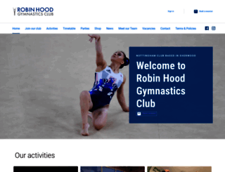 robinhoodgymnastics.co.uk screenshot