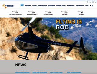robinsonhelicopter.com screenshot