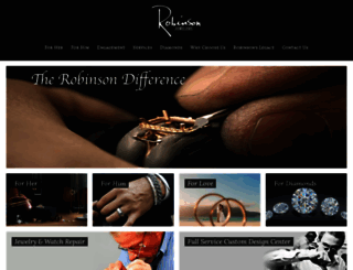robinsonjewelers.com screenshot