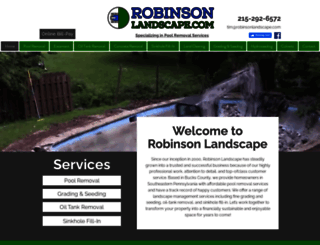 robinsonlandscape.com screenshot