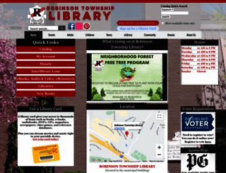 robinsonlibrary.org screenshot