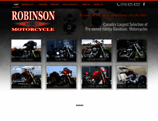 robinsonmotorcycle.com screenshot
