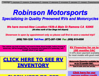 robinsonmotorsports.net screenshot
