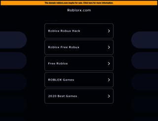 roblorx.com screenshot