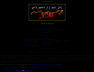 robotech-reference-guide.org screenshot