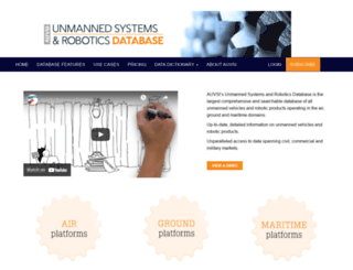 roboticsdatabase.auvsi.org screenshot