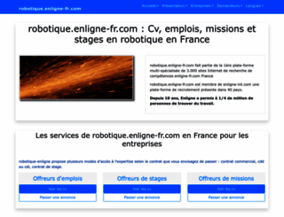 robotique.enligne-fr.com screenshot
