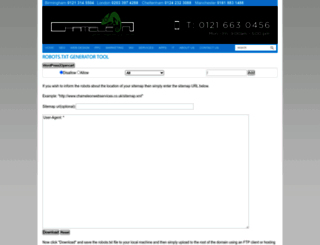 robots-txt.chameleonwebservices.co.uk screenshot