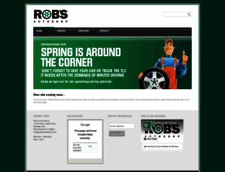 robsautoshop.com screenshot